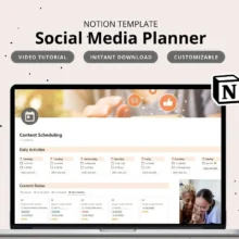 Social Media Planner Notion Template