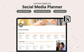 Social Media Planner Notion Template