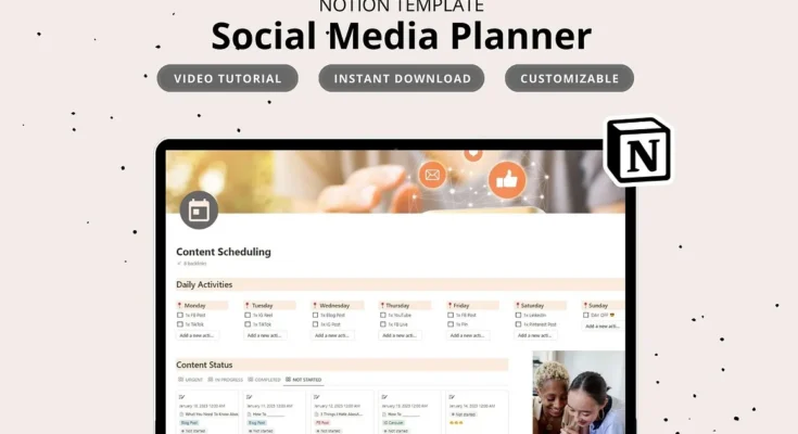 Social Media Planner Notion Template
