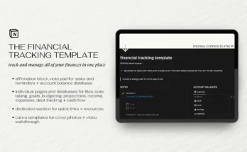 Finance Tracker for Notion