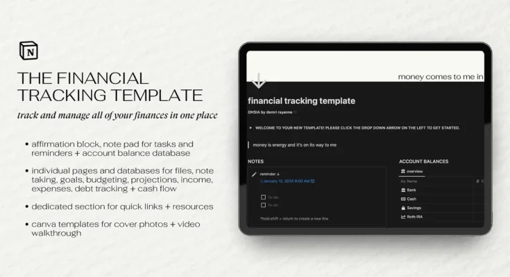 Finance Tracker for Notion