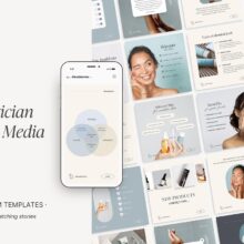 Canva Beauty Instagram Template Pack