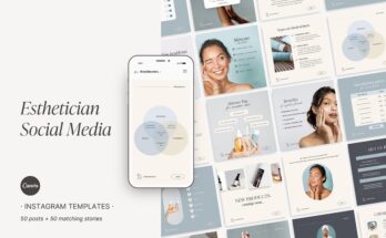 Canva Beauty Instagram Template Pack