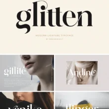 Glitten Ligature Serif Font
