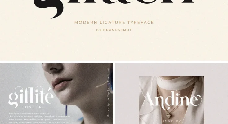 Glitten Ligature Serif Font