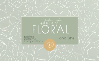 Abstract Floral collection