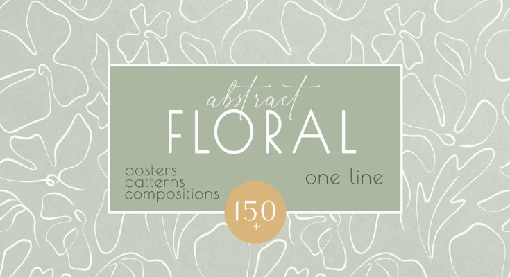 Abstract Floral collection