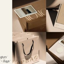 Mailing Box and Bag mockups