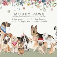 Muddy Paws Dog Clipart