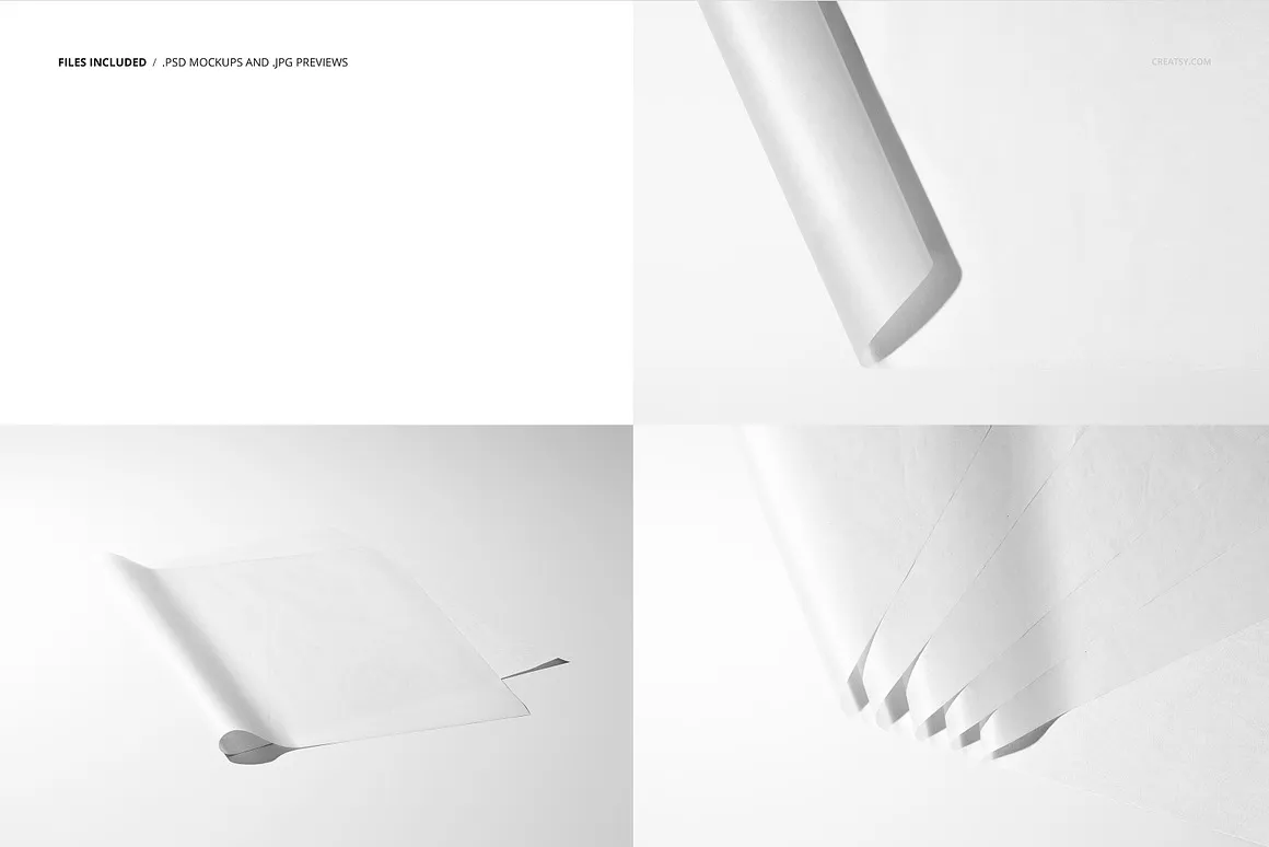 Tissue Paper Mockup Set