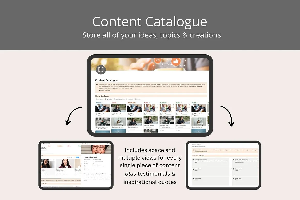 Social Media Planner Notion Template