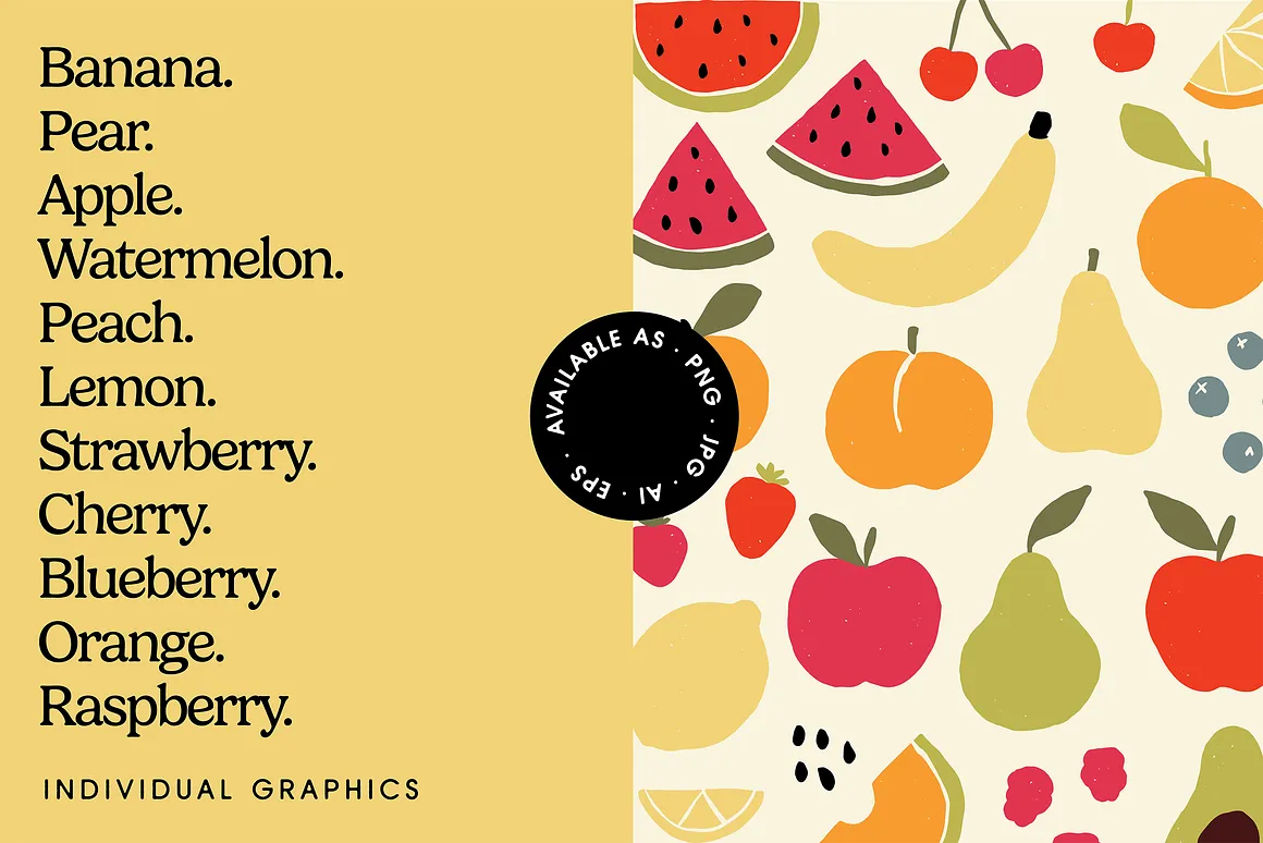 Fruity Vector Illustrations