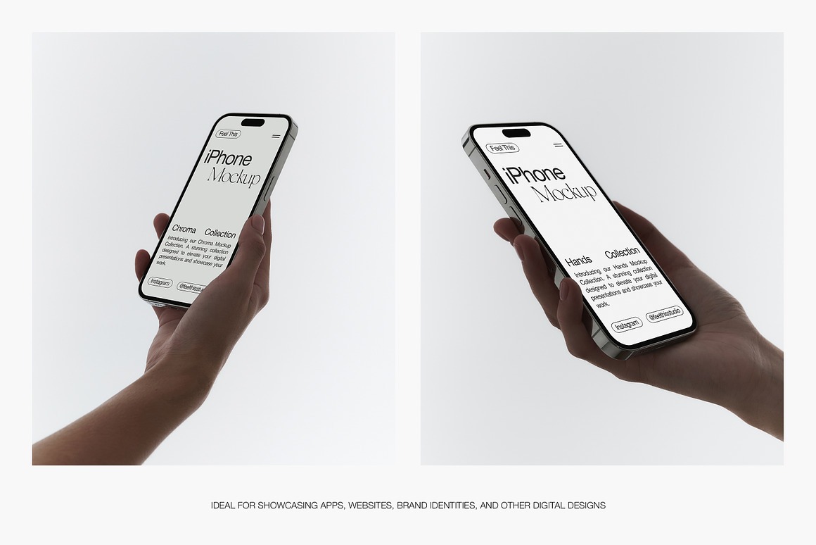 iPhone 14 Pro in Hand Mockups