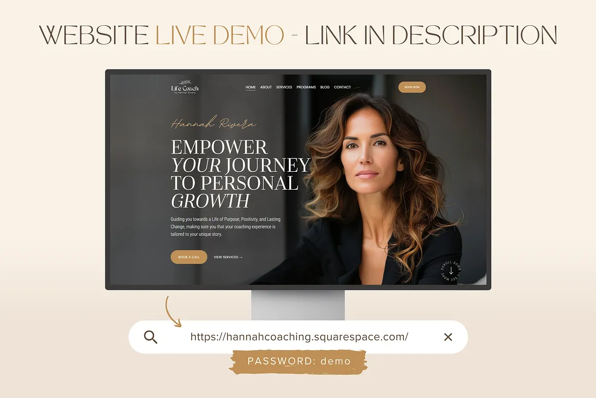 Squarespace Template Coach Website