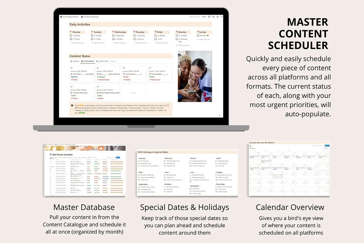 Social Media Planner Notion Template