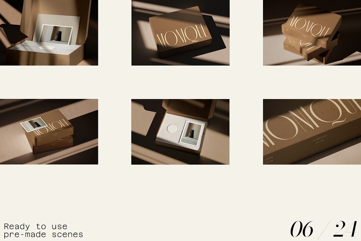 Mailing Box and Bag mockups