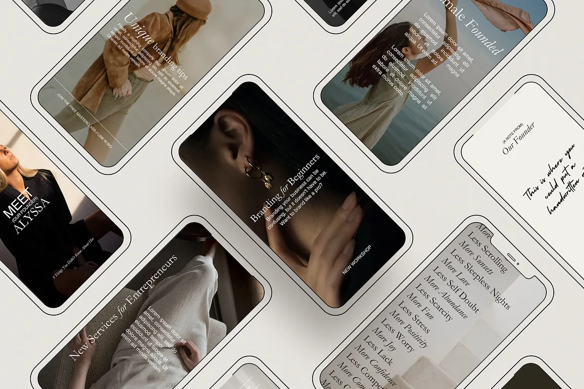 Aesthetic Social Media Templates pt2