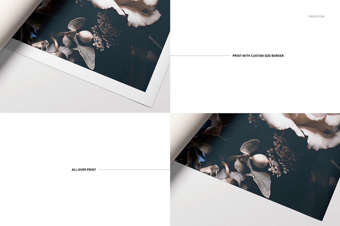 Rolled Canvas Print Mockup