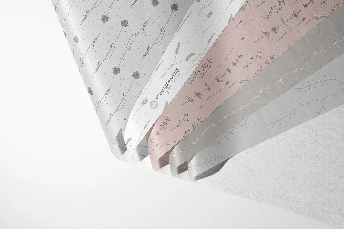 Tissue Paper Mockup Set