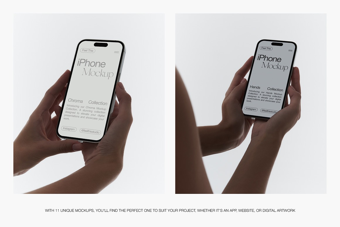 iPhone 14 Pro in Hand Mockups