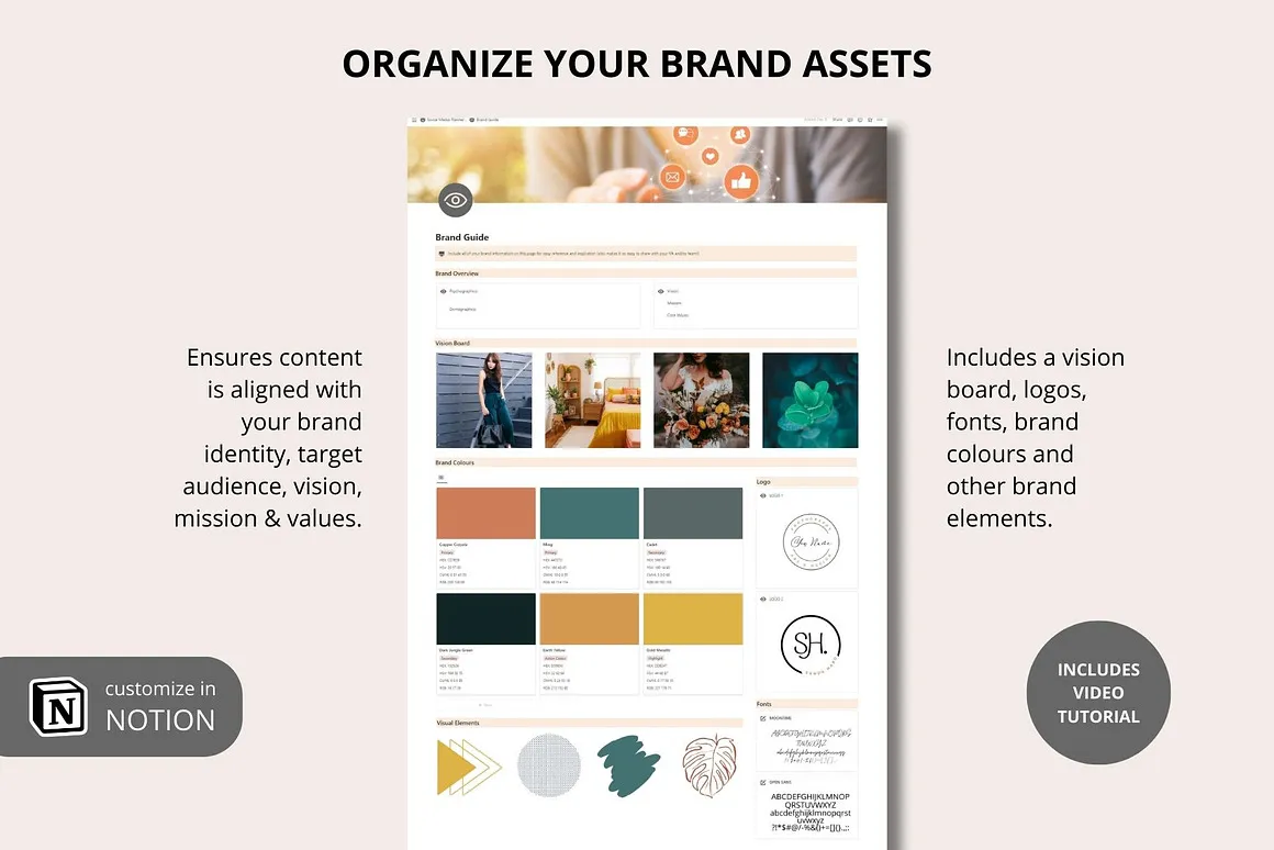 Social Media Planner Notion Template