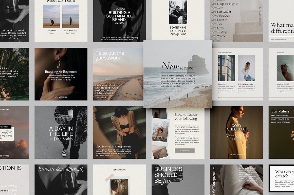 Aesthetic Social Media Templates pt2
