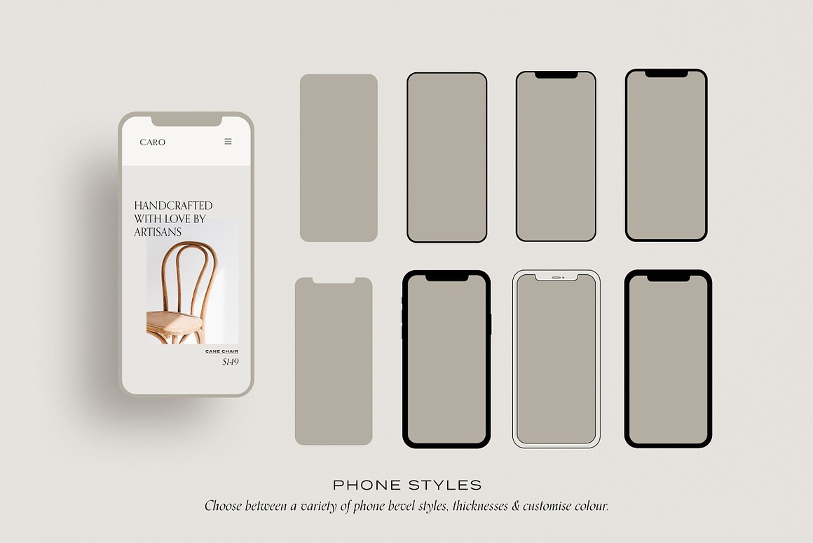 Minimal Website Mockup Scene Creator