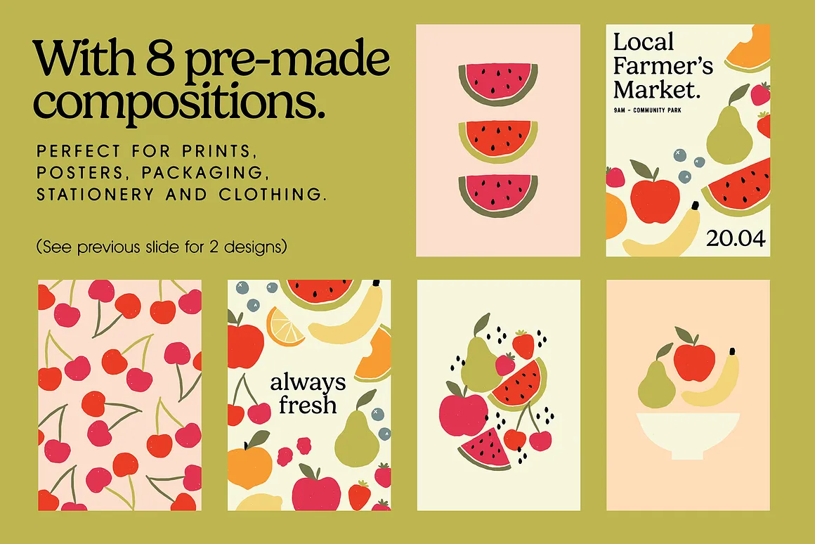 Fruity Vector Illustrations