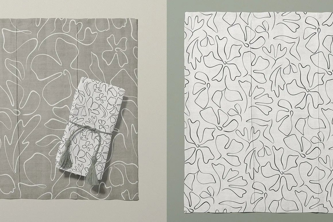 Abstract Floral collection