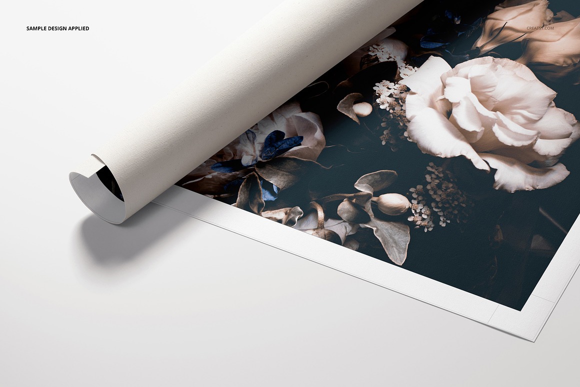 Rolled Canvas Print Mockup