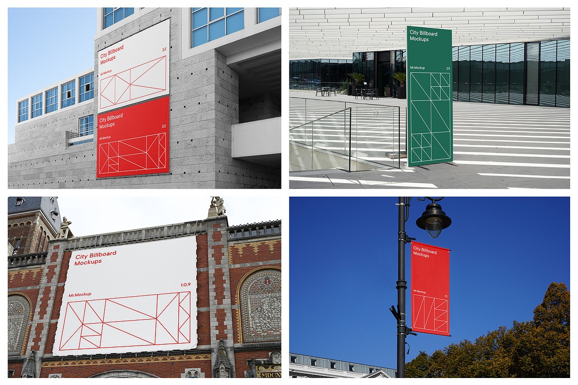 City Billboard Mockups & Banners