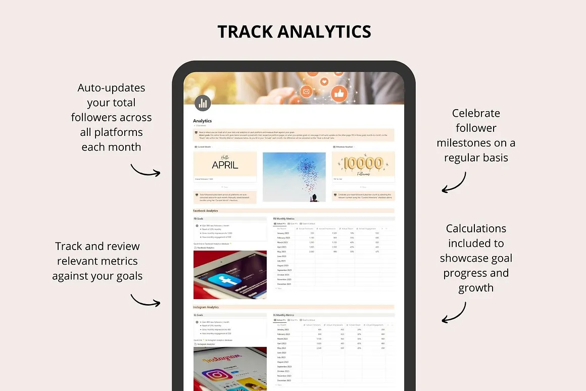 Social Media Planner Notion Template