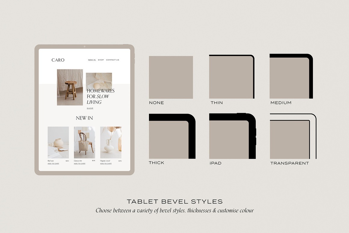 Minimal Website Mockup Scene Creator