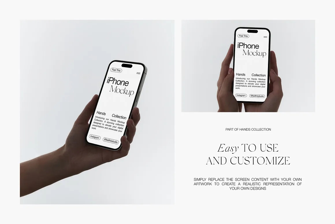 iPhone 14 Pro in Hand Mockups